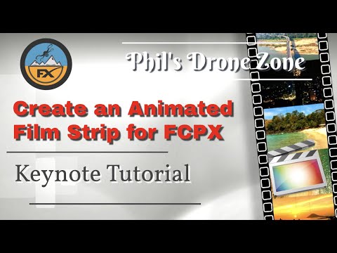 How to create an animated filmstrip for FCPX - Keynote Tutorial - no plug ins required