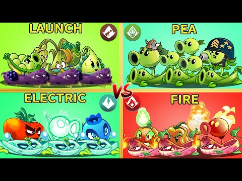 Pvz 2 Gameplay - 4 Best Team Plant & Vine Combo Challenge - Which Team Plant 's Best ？
