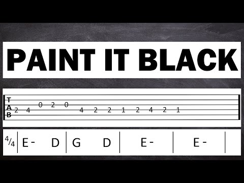 PAINT IT BLACK cover (Guitar Tab)