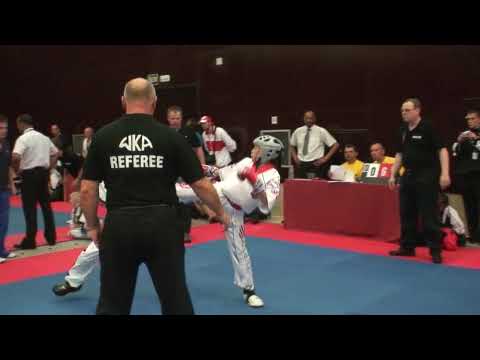 Girls Point Sparring England vs. USA- Amanda Chen Fight 2