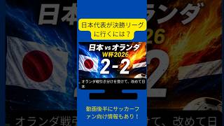 日本代表が決勝トーナメントに進むには？　 #サッカー日本代表 　 #ワールドカップ 　 #決勝トーナメント　 #サッカー　 #U-NEXT