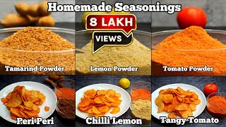 Homemade Tomato Powder, Lemon Powder & Tamarind Powder With 3 Best Homemade Seasoning Blends !