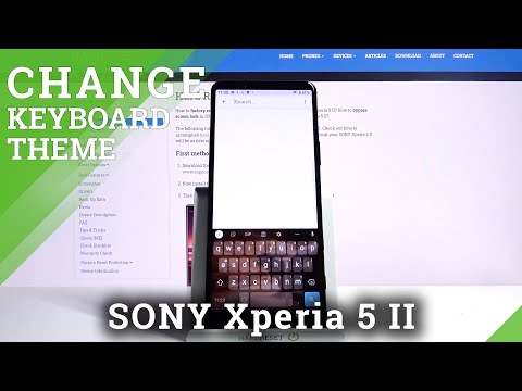 How to Change Keyboard Theme on SONY Xperia 5 II – Personalize Screen
