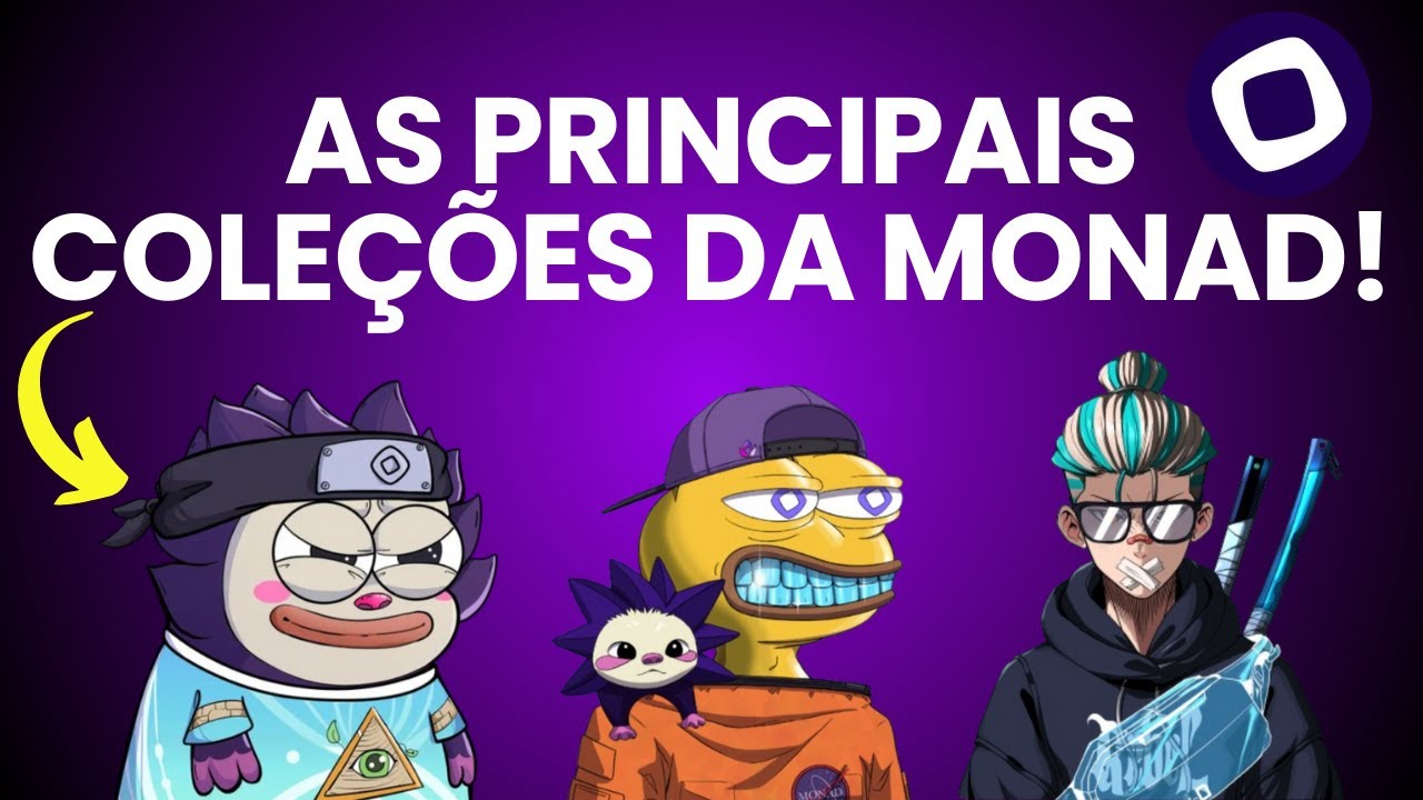 COLEÇÕES DE NFT DA MONAD PRA PEGAR WHITELIST AGORA!! - Monad Airdrop