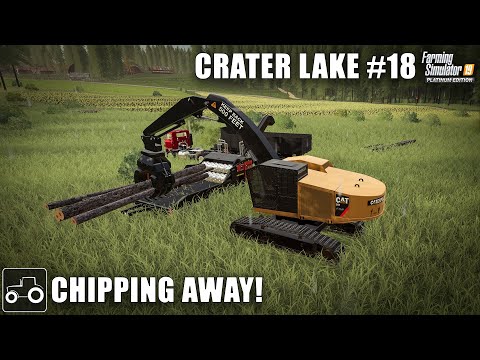 Making Woodchips & Clearing Land - Crater Lake #18 Farming Simulator 19 Timelapse