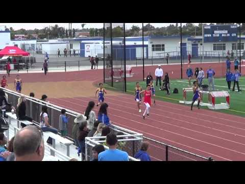 JVB 200m Heat 3 vs Fountain Valley 4-22-15 - Los Alamitos Boys