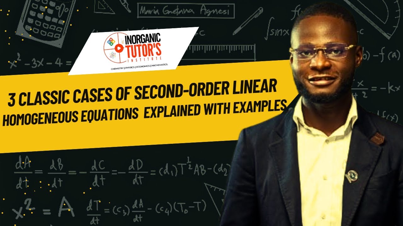 Second Order Homogeneous DE Made Easy! | Real, Repeated & Complex Roots Solved.