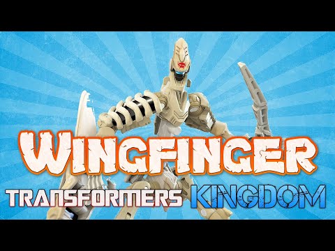 Transformers Kingdom Deluxe Class WINGFINGER Video Review