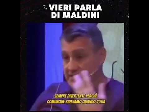 Vieri parla cosi di #maldini ❤️🖤 #perte #milan #calcio #shortsvideo  #seriea