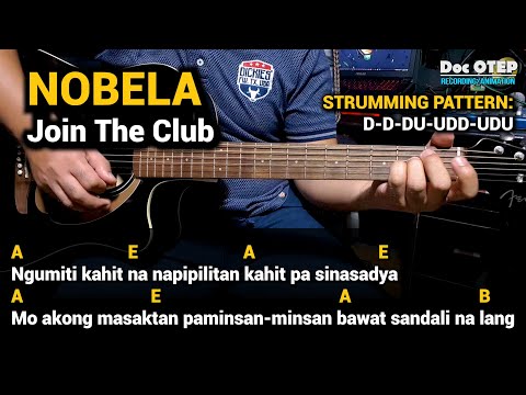 NOBELA - Join The Club (Guitar Tutorial with Chords Lyrics)