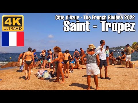 🇫🇷4K UHD Is Saint-Tropez worth Visiting?Beach Walk Saint-Tropez- Côte d'Azur-The French Riviera 2022