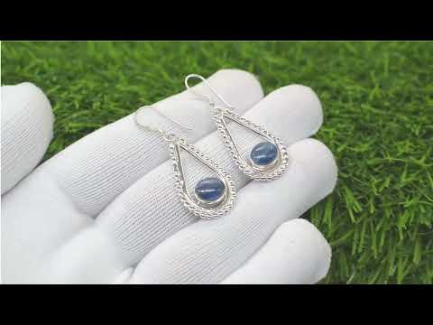 kyanite Earrings 925 Sterling Silver Jewelry