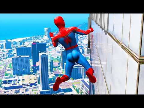 GTA 5: Jumping off Highest Buildings #18 - Gta Gameplay Funny Moments & Fails