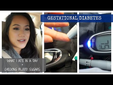 GESTATIONAL DIABETES | What I Ate in a Day + Glucose Checks Video