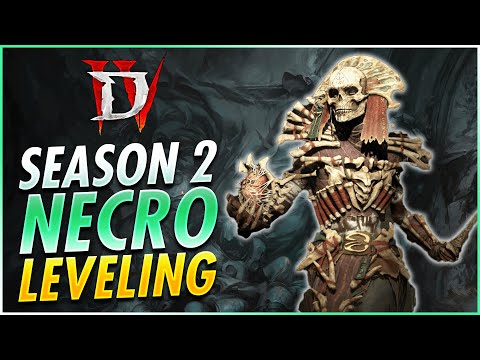 Season Two Best Necromancer Leveling Build To BLAST With - Diablo 4