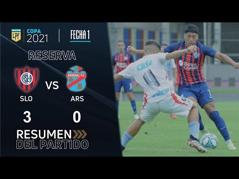 Reserva | Copa de la Liga | Fecha 1 | resumen de San Lorenzo - Arsenal