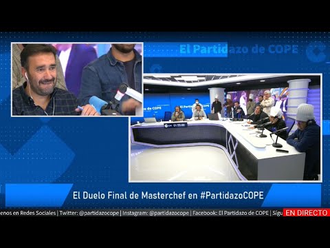 Reacción Juanma Castaño final masterchef - El partidazo de Cope