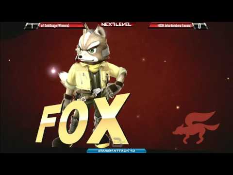 Smash 4 @ Smash Attack 10 Grand Finals - cR Dekillsage (Fox) vs HO3K John Numbers(Corrin)[720P60FPS]