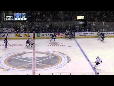 Andrej Sekera goal 29 Jan 2013 Toronto Maple Leafs vs Buffalo Sabers NHL Hockey