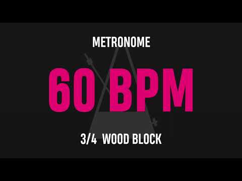 60 BPM 3/4 - Best Metronome (Sound : Wood block)