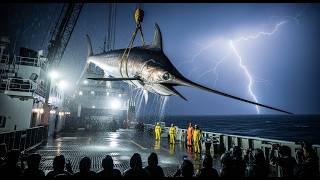 The Giant Swordfish Hunt in a Violent Arctic Storm | Sharks, Lightning & Extreme Ocean Fishing
