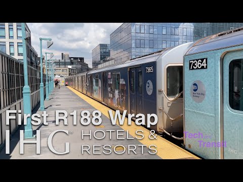⁴ᴷ⁶⁰ First R188 Full Body Wrap - Cars 7361-7365 with IHG Hotels & Resorts Branding