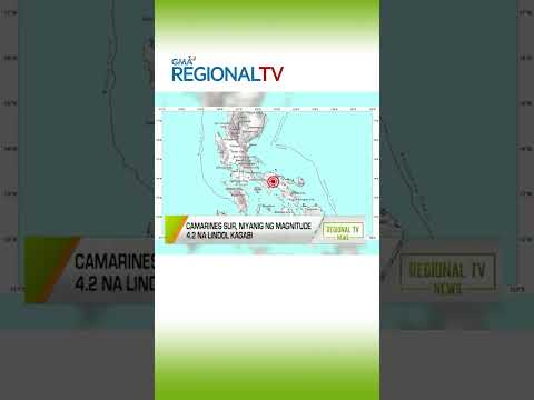 Camarines Sur, niyanig ng magnitude 4.2 na lindol #shorts | GMA Regional TV