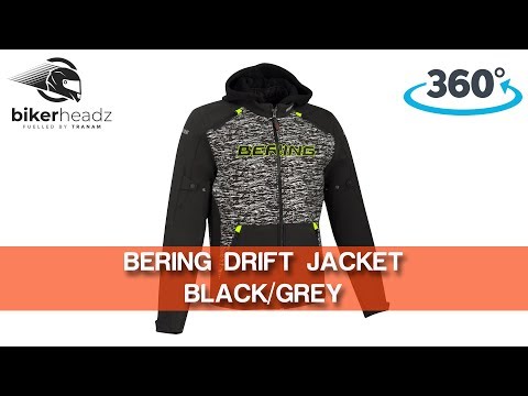 Bering Drift Jacket Black/Grey - 360 HD | Bikerheadz.co.uk