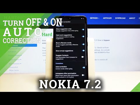 How to Enter Auto Correction Options in NOKIA 7.2 – Auto Correction Text