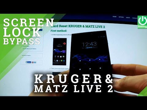 Hard Reset KRUGER & MATZ LIVE 2  - bypass screen lock protection