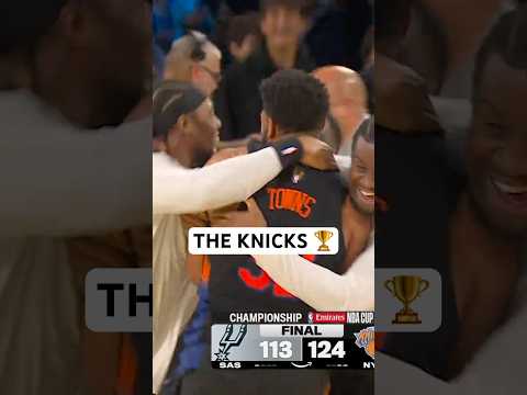The Knicks are Emirates NBA cup champions! 🏆