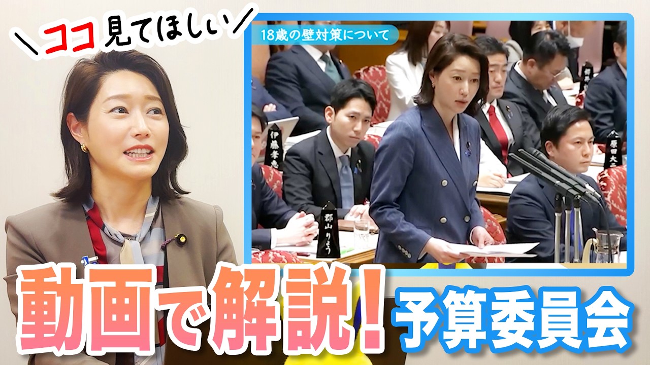 本人が動画で解説！「18歳の壁」対策の参議院予算委員会質疑｜2026年3月19日
