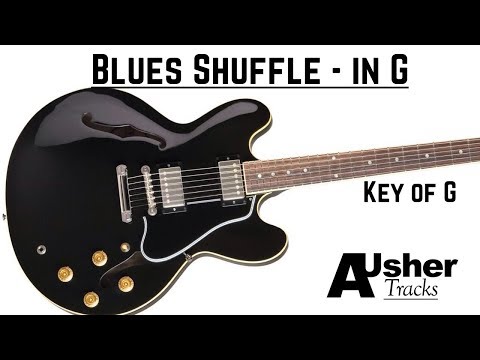 Blues Shuffle | Guitar Backing Track in G | 130bpm