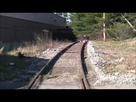 Abandoned industrial railroad track restored - Taunton, MA - Before & After