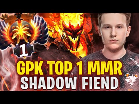 How World's Top 1 MMR Rank Plays Shadow Fiend - Gpk World's Highest MMR Dota 2