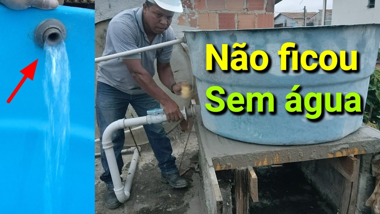 Base pra caixa d'água 500 L, não faltou água!