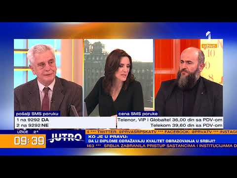 TV Prva, Jutro, Akademik Muamer Zukorlić i dr. Branko Kovačević,  29.01.2020.