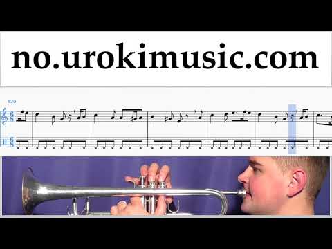 Lær å Spille Trompet Greensleeves Melodi Trening Del#2 um-b935