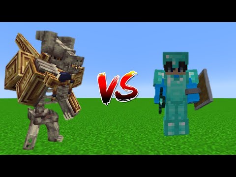 Kobolediator(L Enders Cataclysm) Vs Diamond Armor Player(Me) - Minecraft Mob Fight