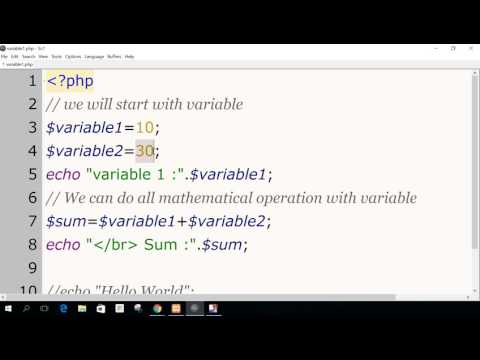 Lesson 3 Flat Variable Integer String In Php