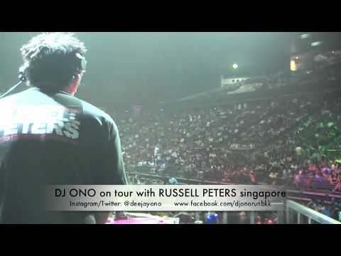 DJ ONO on tour with RUSSELL PETERS