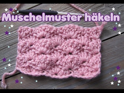 Muschelmuster häkeln, einfach und schön!