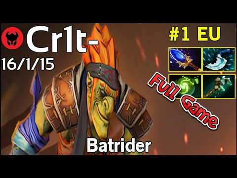 Cr1t- [EG] plays Batrider!!! Dota 2 Full Game 7.20
