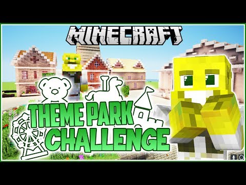 EPIC SHREK STATUE DISCOVERY! | Minecraft Theme Park Challenge