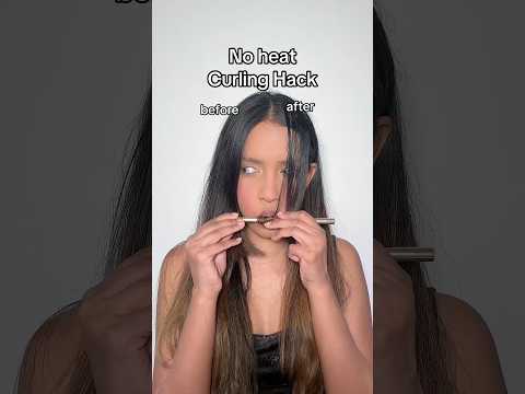 no heat instant curling hack ✍️
