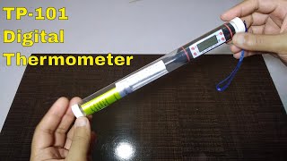 TP-101 digital thermometer unboxing and review - English