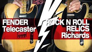 Video thumbnail for VERSUS: FENDER Telecaster vs. ROCK N ROLL RELICS Richards by session