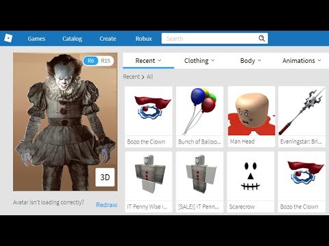 How To Become Pennywise Creative Tutorial - pennywise clothes roblox