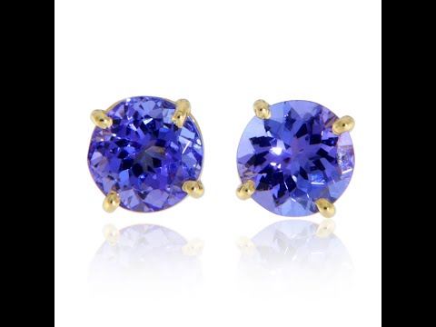 Cercei Aur 14k Tanzanite Naturale - Eleganta si Mister