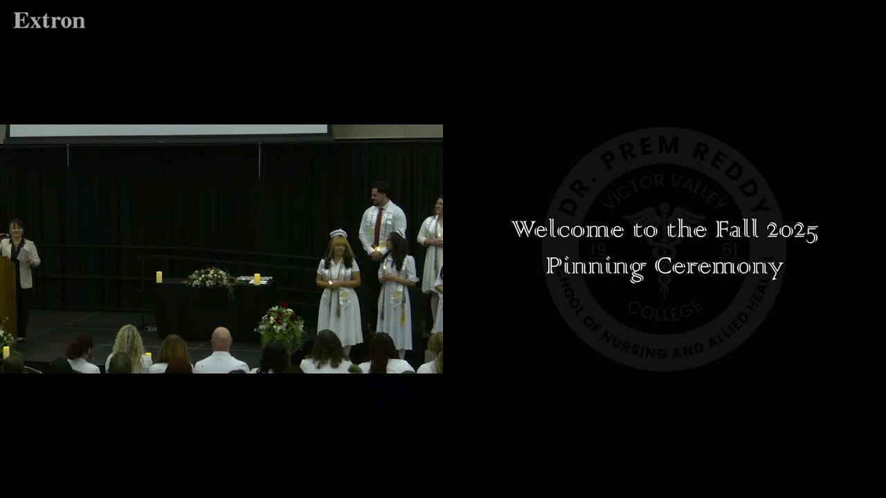 December 2025 Victor Valley College Nursing Pinning Ceremony